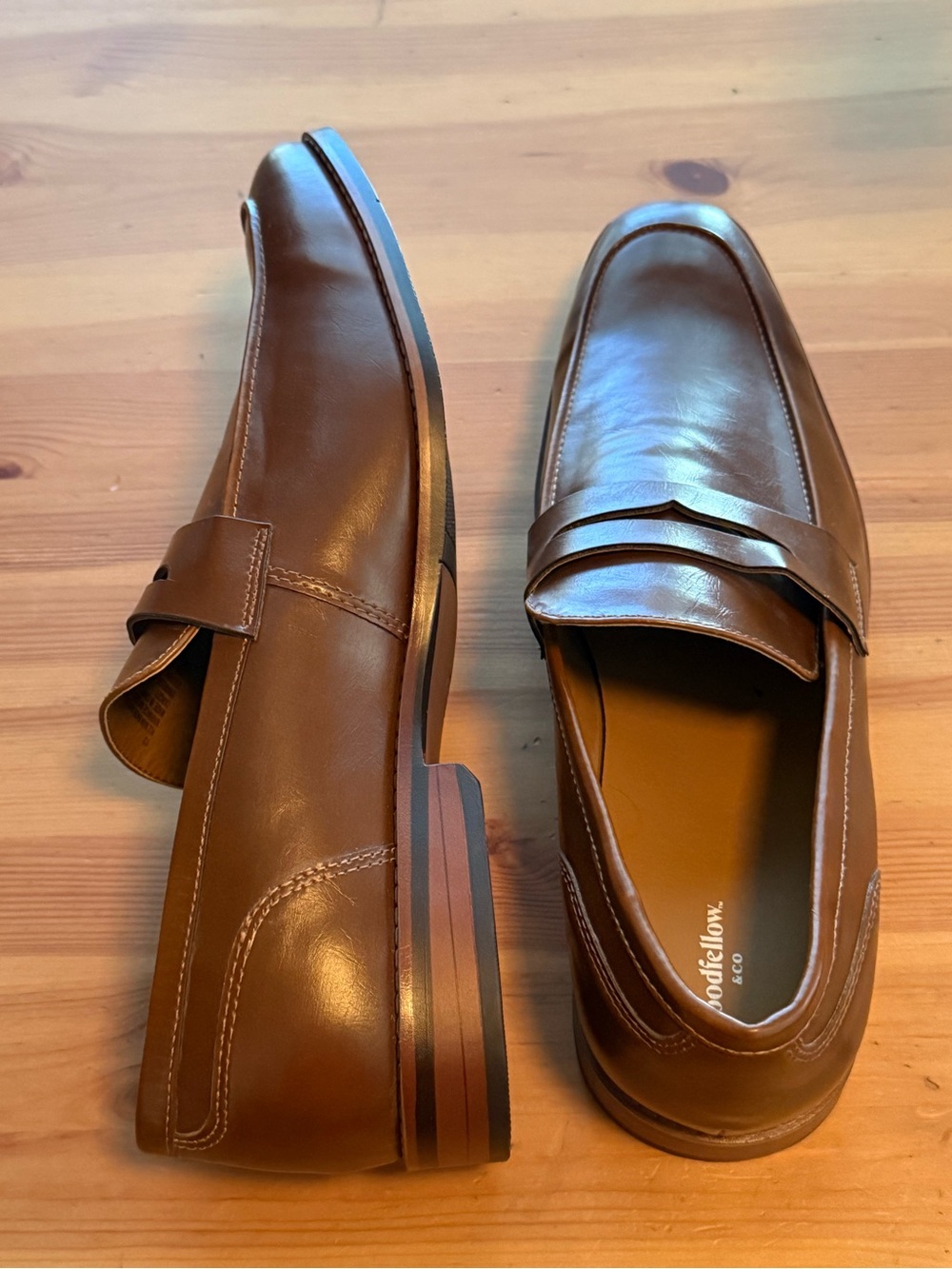Goodfellow & Co Brown Leather Penny Loafers